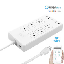 6 Socket 4 Port Usb Power Strip Surge Protector US Power Strip With Usb Charging Ports Extension Cord Power Strip